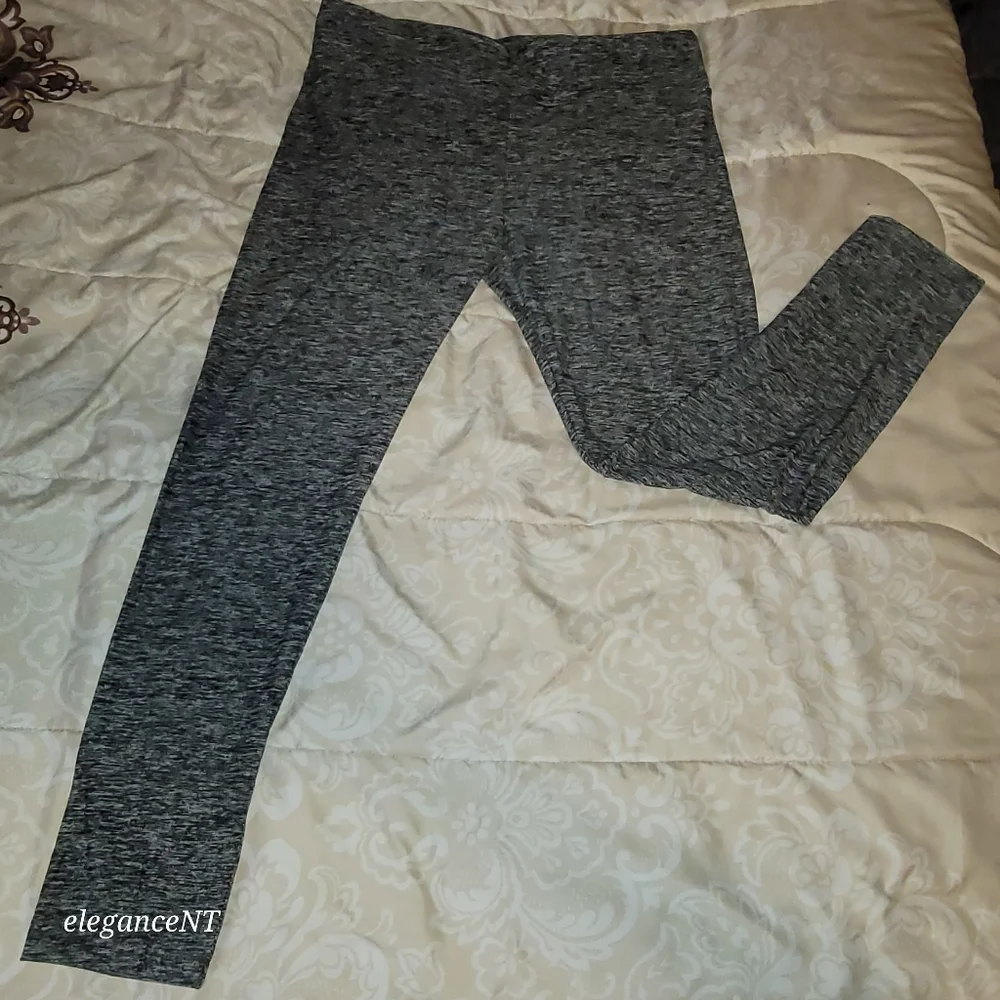NOBO Highrise Heathered Gray Leggings Sz: XXL (Sz: 19 Juniors ) NWT - Picture 3 of 5